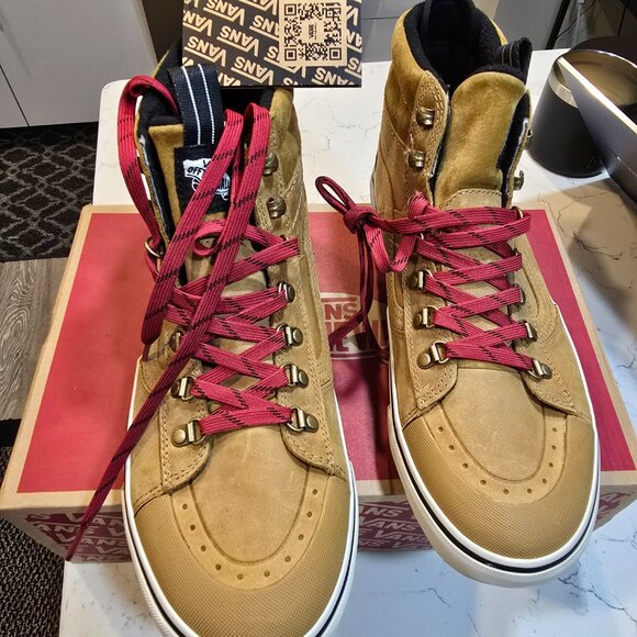 Vans Sk8-Hi Dr MTE-2 Boots Pop Lace Tan Mens Size 10 VN0009QMJM9 NEW RARE - Picture 5 of 13